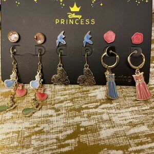 🎄Aurora Sleeping Beauty & the Good Fairies 6 Pair Earrings Set